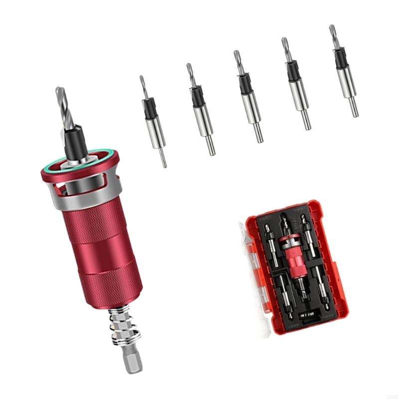 Countersink Drill Bit Set Woodworking Countersink Drill Bits Adjustable Bit Depth Stop Drill Bits Countersink Screw Open