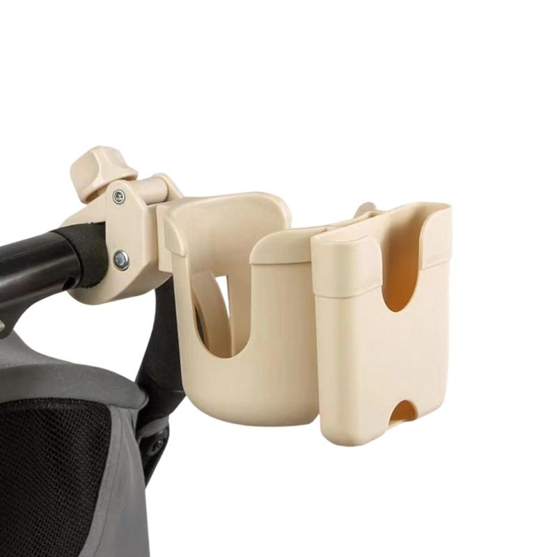 Universal Stroller Cup Holder And Phone Mount For Baby Carriages With Anti Slip Clamp Fit Most Round And Flat Tubes