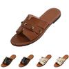 Summer Women's Color Casual Open Toe Shoes, Lightweight Flat Slippers