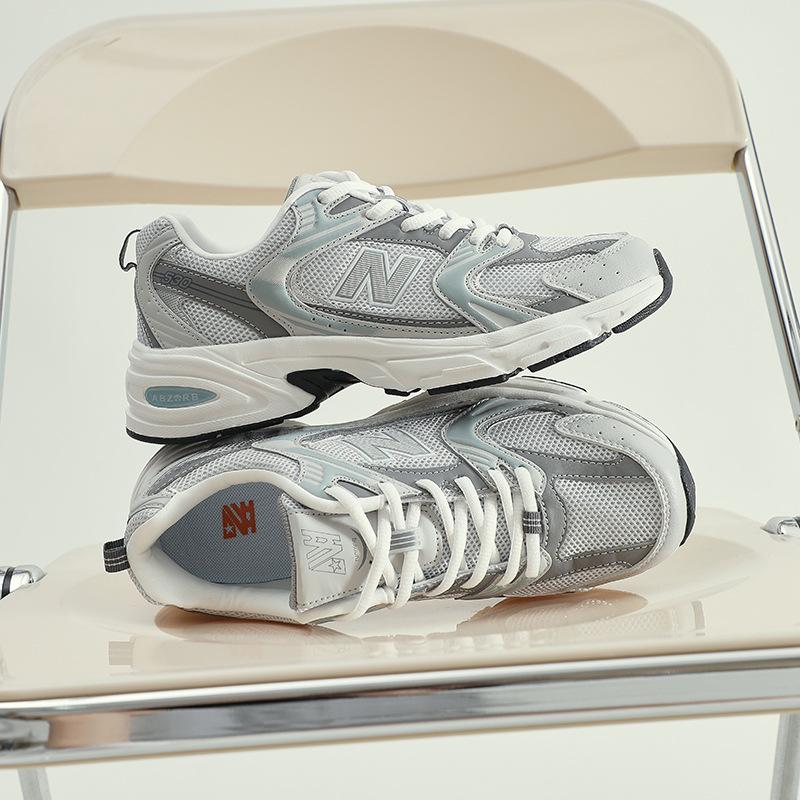 Buty Putian czysto oryginalne New Balance modne męskie buty do biegania buty sportowe modne srebrnoszare oddychające buty męskie i damskie