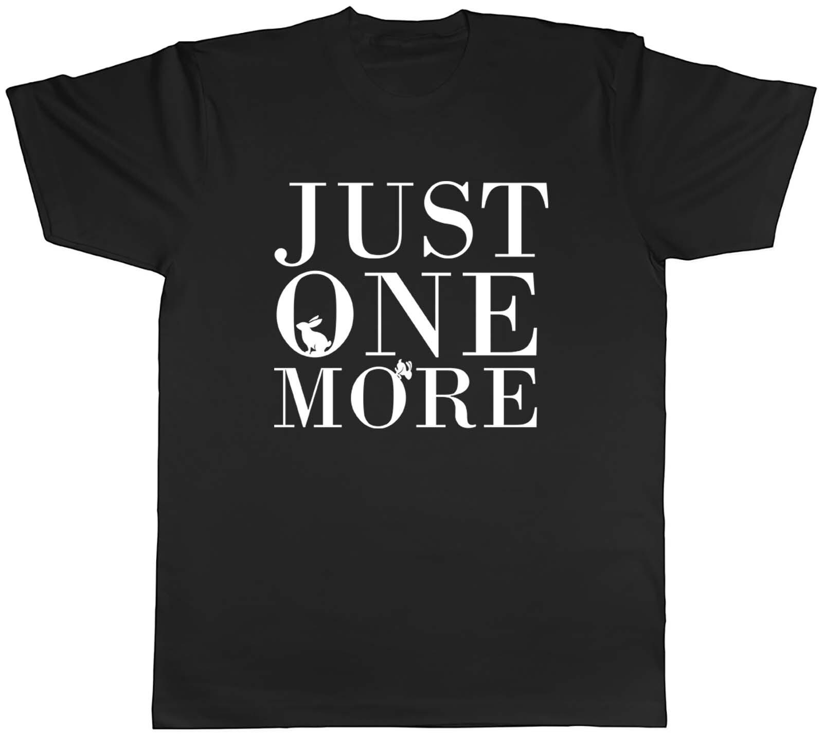 Just One More Rabbit Animal Mens Unisex T-Shirt Tee Gift L