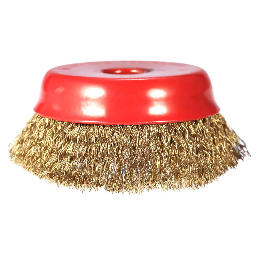 2pcs 75mm 3  Steel Wire Wheel Fine Crimp Cup Wheel Brush Rotary Steel Wire Brush For Angle Grinder
