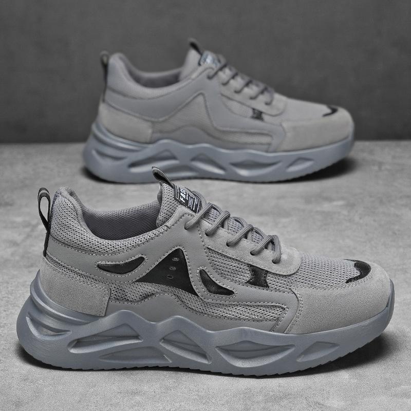 Spring Men's Shoes New Breathable Mesh Shoes Men's Sports Shoes Trendy Versatile Platform Casual Running Shoes