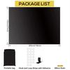 Portable Blackout Shades Film No Drill Travel Blinds 145 X 300cm