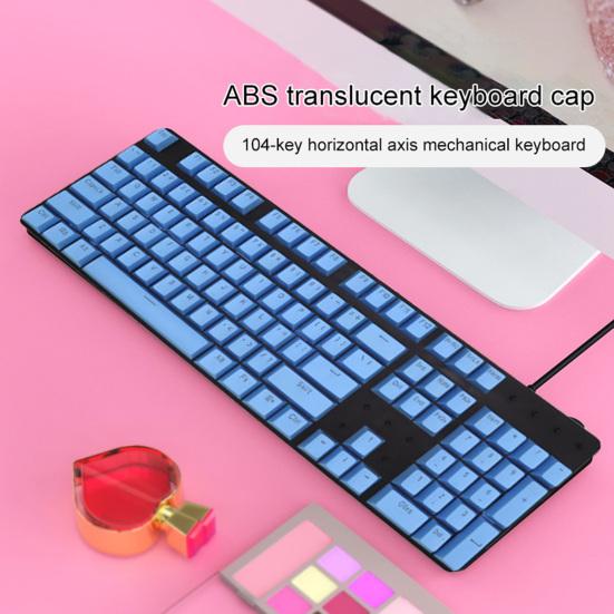 104Pcs Key Caps Accessory ABS Universal OEM Backlight Keyboard Keycaps Replacement