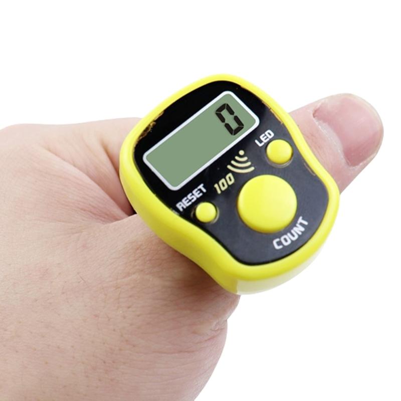 Mini Counter Manual Clickers Counter with Resettable Digits Led Screen for Sports Event Crafting Row Counting Lightweight