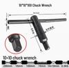 Vertical Lathe Chuck Wrench Key & Square Tool Holder - Extended Hardened (Sizes: 8, 10, 12, 13, 14, 17, 19)