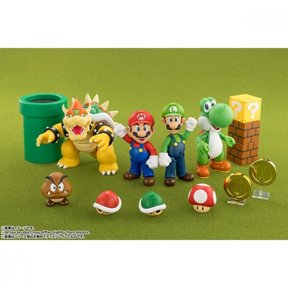 Bandai S.h.figuarts Super Mario Luigi [bemalte Actionfigur ca. 110 mm]