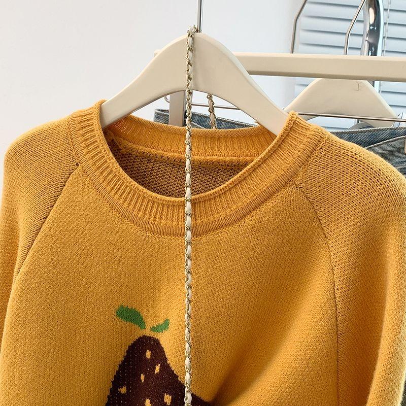 Sweater for Women Winter Thickened Pullover Warm Knitted Stretchy Long Sleeve Oversize Jumper Sweater Tops