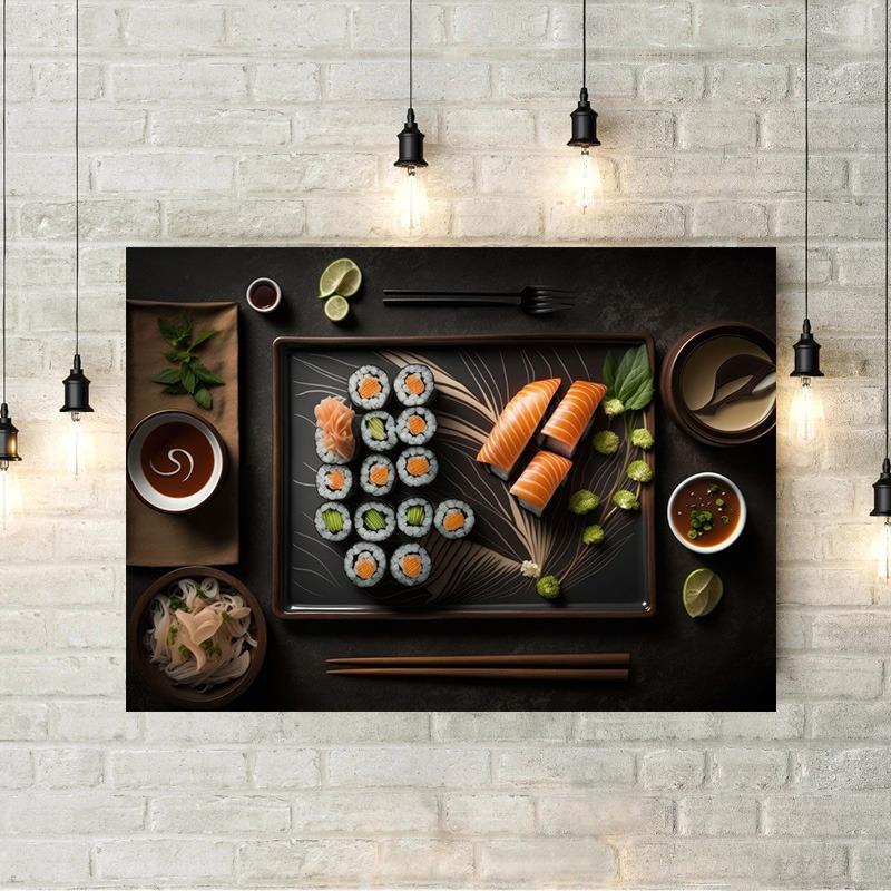 Food and Kitchen Sushi Coffee Moroccan Food Ice Cream Hot Dog Art Posters Canvas Painting Wall Print Picture Home Decor