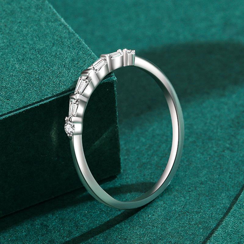 Tancise Classic 925 Sterling Silver Zircon Ring Ladies Jewelry Promesse de mariage Cadeau de fête