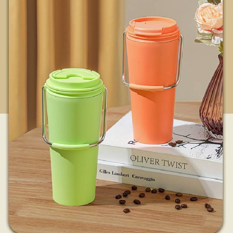 Cup Coffee Thermos Fashion Simple Outdoor Portable Car Ladies Stainless Steel