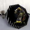 1pc Transformer Robot Auto Open/close Umbrella, Portable Travel Umbrella, Everyday Use - Outdoor Accessory, Artistic Pattern, Compact Design, Fashion