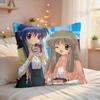 Kkanons Anime Cute Cushion Cover Silky Short Plush Invisible Zipper Dustproof Sofa Pillow Case For Home Decor