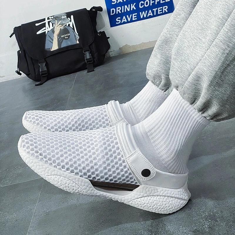 Fashion Slippers for Men Platform Hole Outdoor Sandals Man Summer Sale Adult Designer Luxury Eva Elegant Pvc Cheap Liquidation Fun Shoes