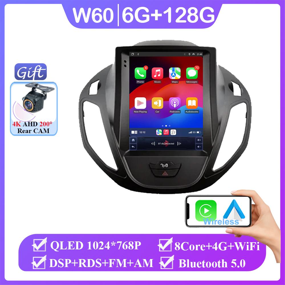Car Radio For Ford Tourneo Transit 2012-2025 Stereo Multimedia 9.7 Inch  Vertical Screen Navigation Android Auto NO 2dIN