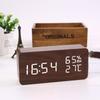 Smart Voice-Controlled LED Wooden Clock with Temperature & Humidity Display