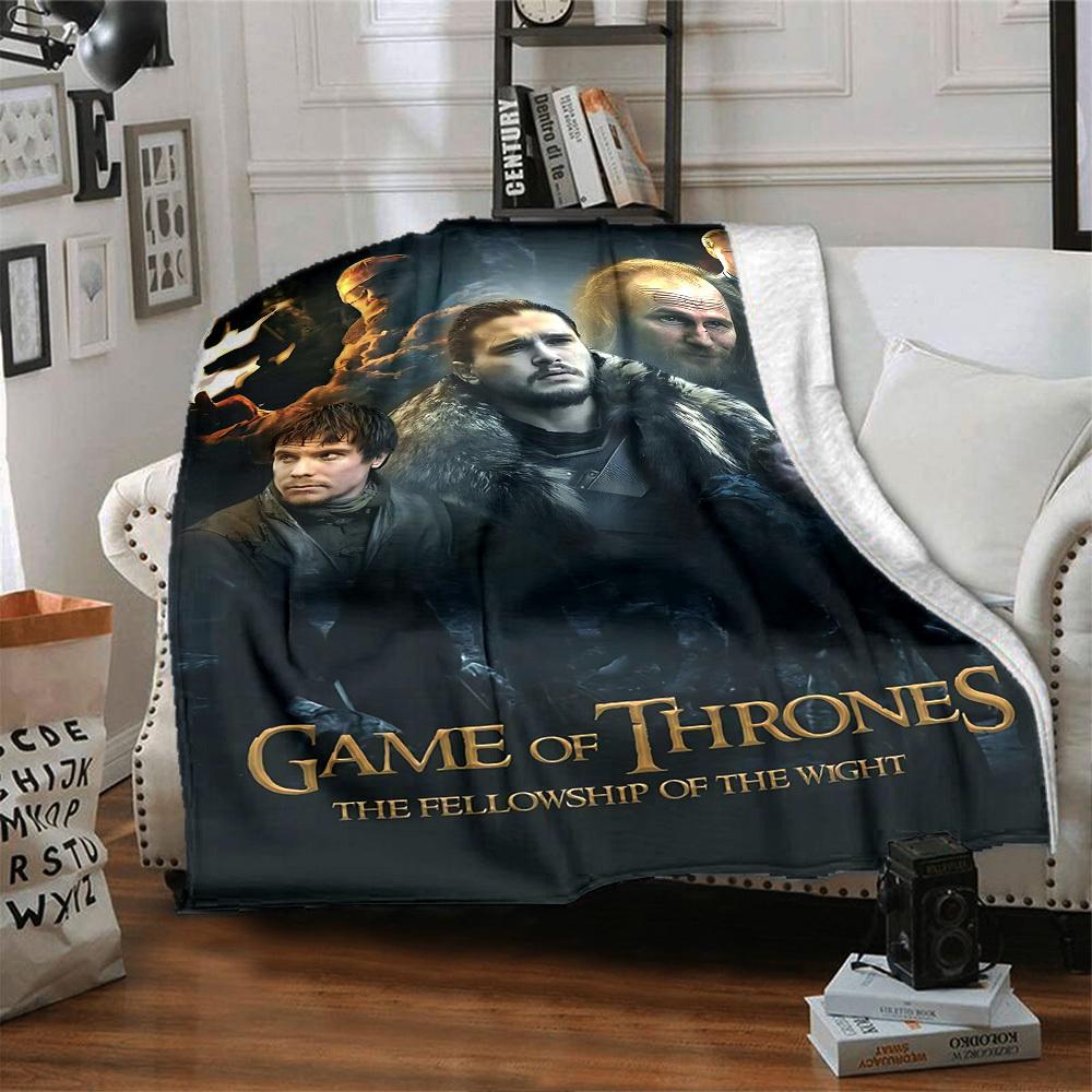 1pc Game of Thrones Blanket Lightweight Flannel Throw for Sofa Bed Travel Camping Livingroom Office Couch Chair 1143KK