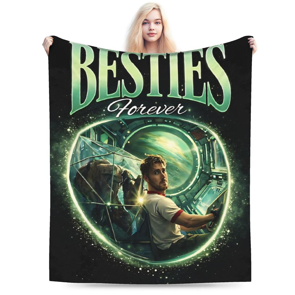 Rockys Project Hail Mary Fists My Bump Aliens Comic Blanket Fleece Air Conditioning Throw Blanket for Sofa Bedroom Bedspread