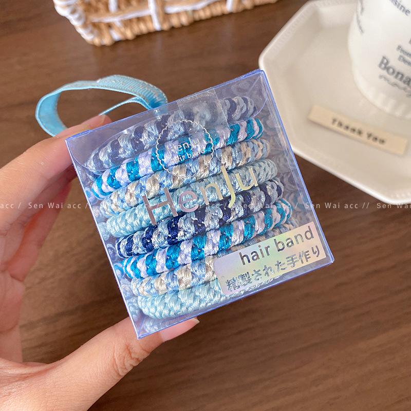 2025 Braided Headband Hair Band High Elastic Rubber Band Women's Hair Rope High Ponytail Hair Band Hair Accessories