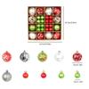12/44PCS Christmas Balls Ornament Christmas Tree Gold Red Pink Ball Pendant Hanging Decor Christmas Decoration 2025 Navidad