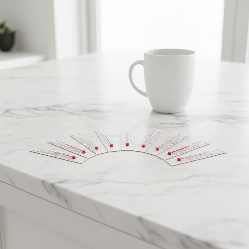 Miniature Indoor Paper 10 Pcs 5cmX1.1cm Celsius Range -20 to 50 for Student Science Kits and Experiments