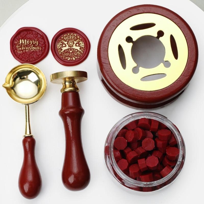 Easy to Use Sealing Wax Craft Set for Experts Wood Tool Included Smooth Operations