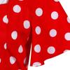 Women's Retro Travel Hem Short Sleeve Polka Dot Mid-Length Hem Dress