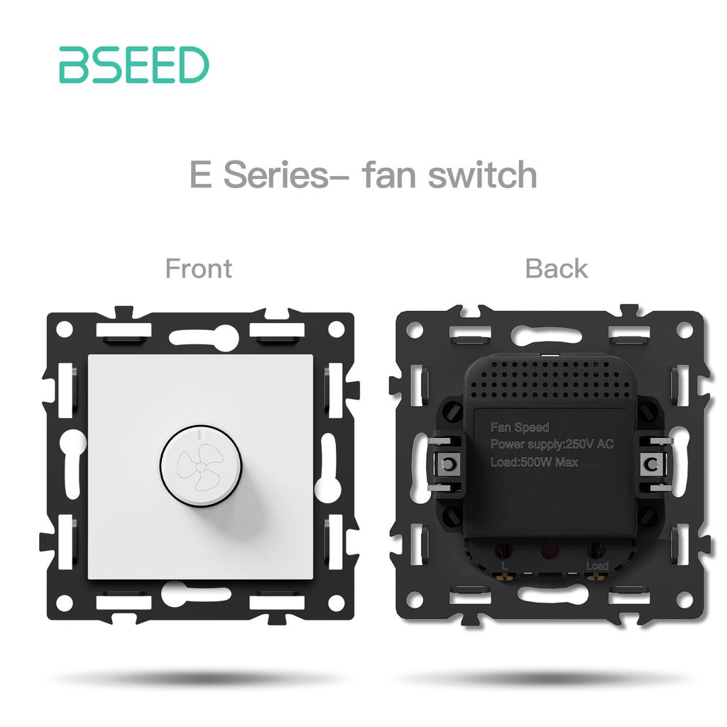 BSEED Plastic Frames Modules HDMI ST TL CAT6 Socket Parts DIY Combination EU FR RU Standard Sockets USB Typle-C Charge E-Series