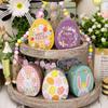 Iron Box Easter Candy Box Tinplated Eggshells Pattern Container for Party Organizing and Displaying