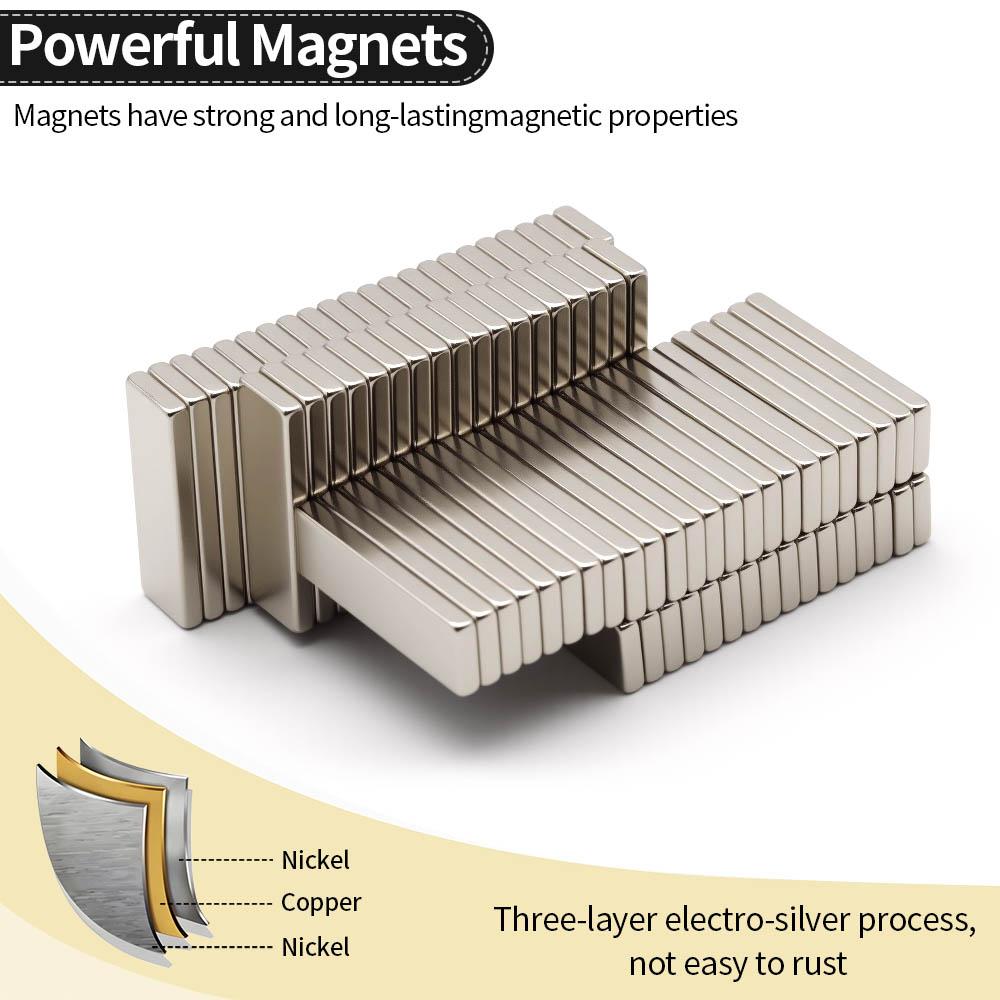 30x10x3mm Superstarker Neodym-Magnet N35 NdfeB Permanentmagnetischer Magnetblock Leistungsstarke Magnete Kühlschrank