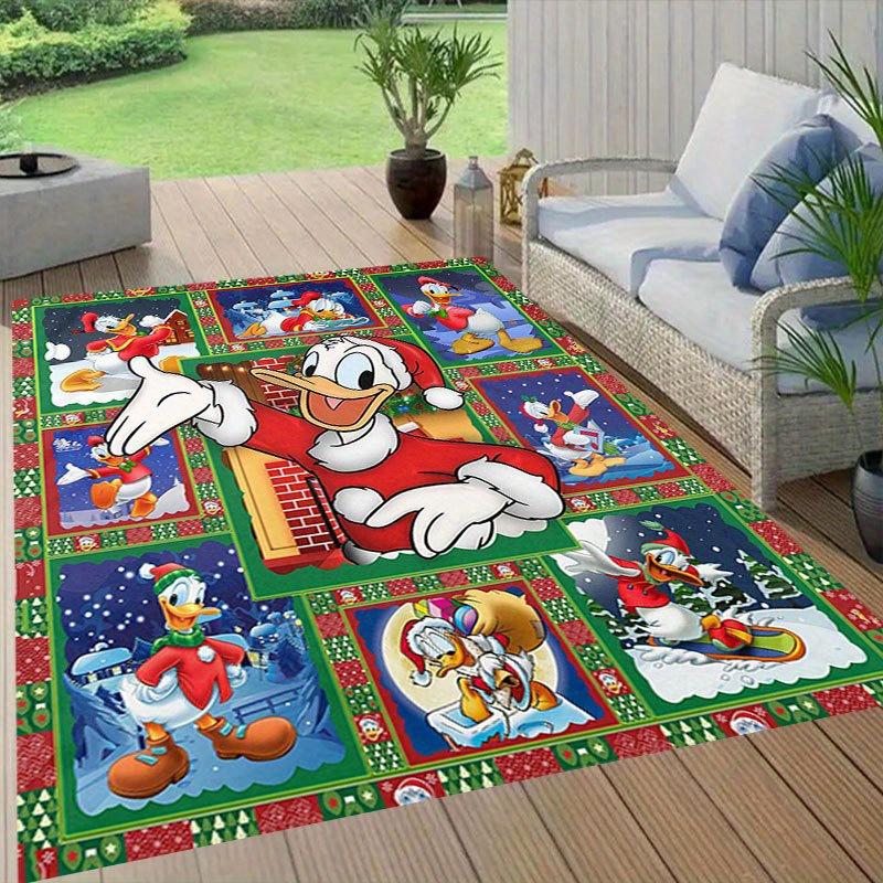 1 Stück Disney Cartoon-Figuren Muster Teppich Läufer Rutschfester Teppich Handwaschbar Fußmatte Geeignet für Wohnzimmer Schlafzimmer Heimdekoration