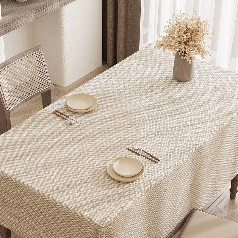 

Ji Ji Feng Accessible Luxury Fancy Tablecloth Japanese Style Log Wind Hemp Waterproof Dining Table Fabric Rectangular Coffee Table Cloth The wind swaying hemp feeling tablecloth 85*85cm