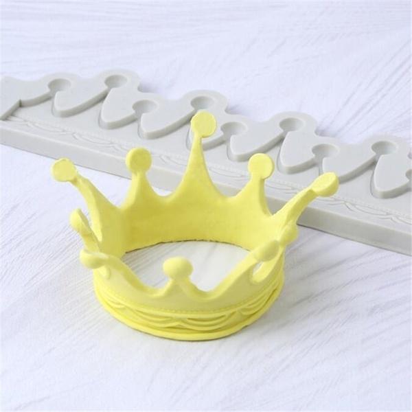 Crown Shape Liquid Silicone Mold Fondant Cake Decoration Wedding Cake Border Fondant Cake Decorating