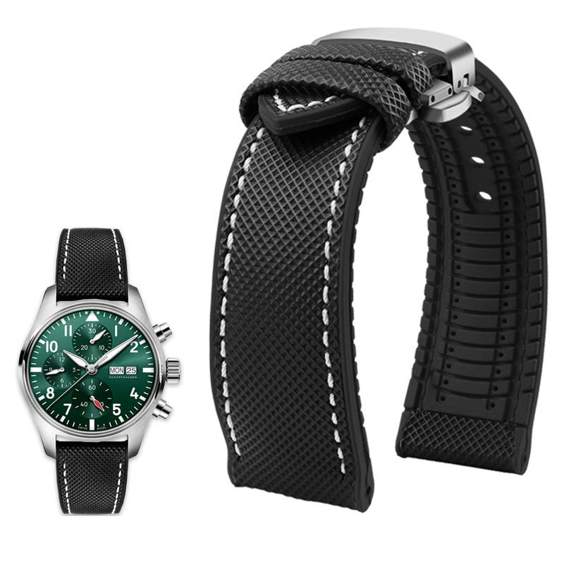 

Классический 20 мм 21 мм 22 мм холст нейлон для часов Seiko резиновый ремешок водонепроницаемый ремешок для часов для мужчин Tissot Citizen Mido аксессуары для часов 20mm