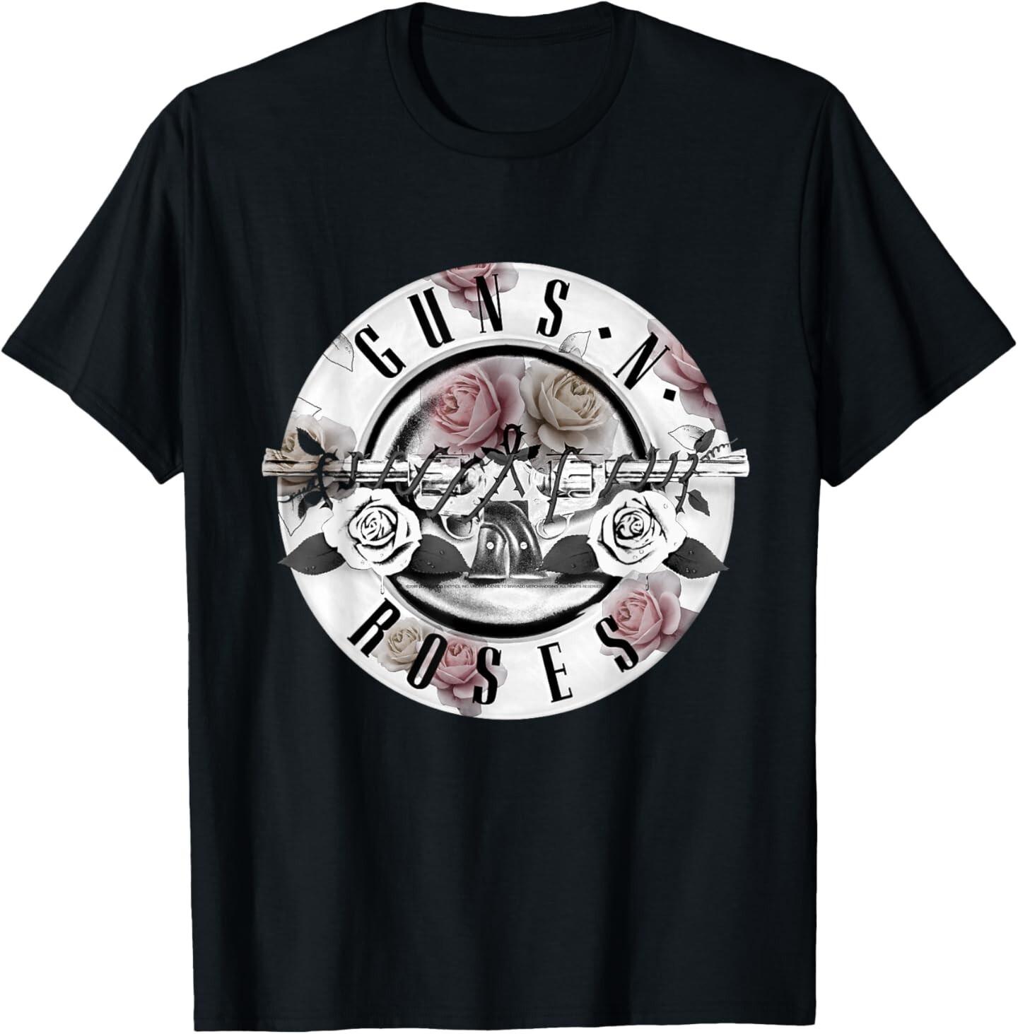 

Guns N Roses Official Floral Bullet Short Sleeve T-Shirt Mens Womens Tees Top M