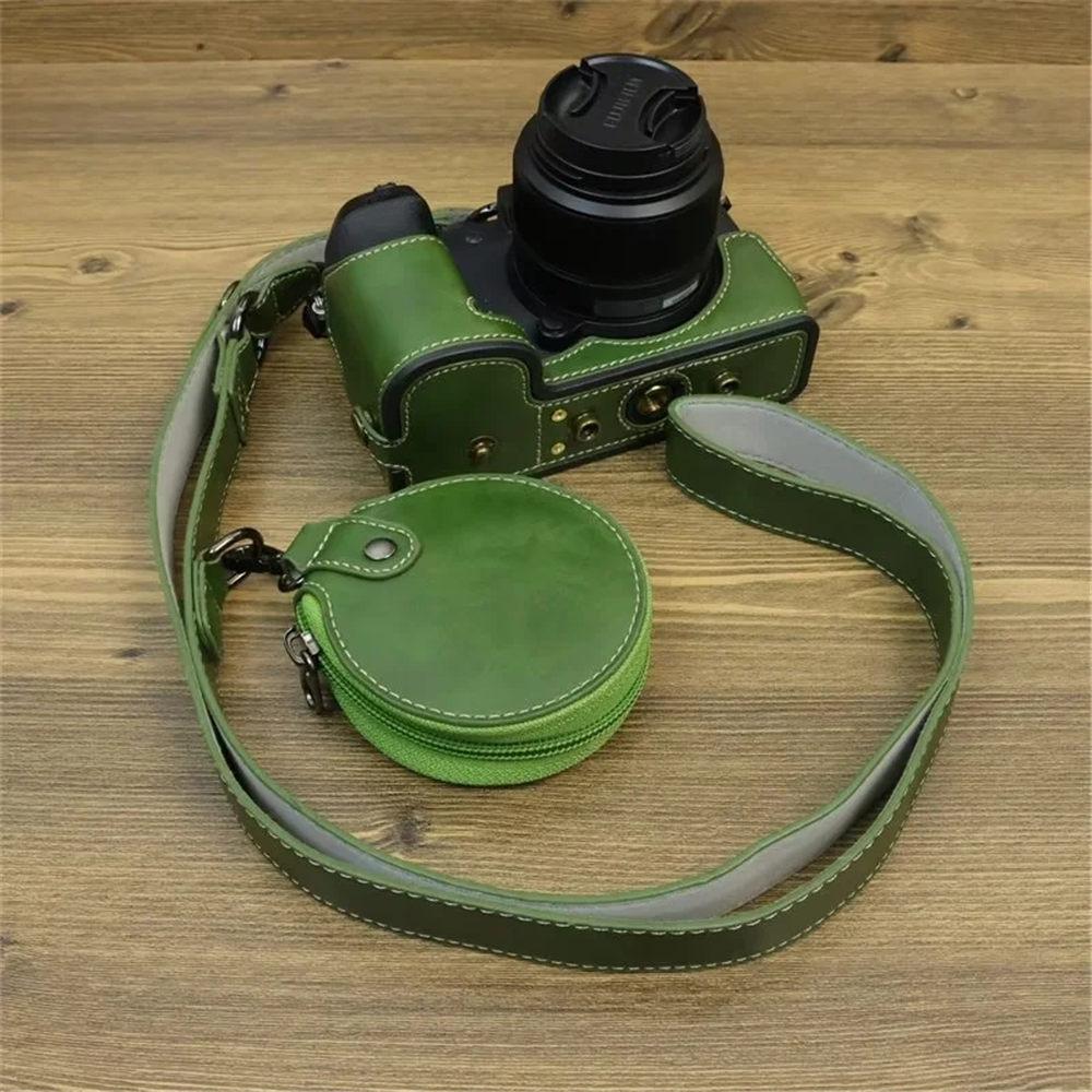 PU Leather Camera Case Bag for Fujifilm XS20 X-S20 15-45mm 15-35mm Lens With Strap Mini Case