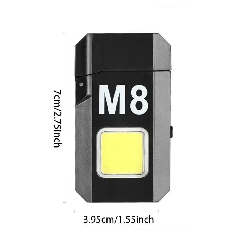 New COB Work Light Portable Mini Flashlight Outdoor Strong Light Waterproof Home Multi Functional Electric Wire Lighter Light Type-C Rechargeable