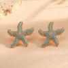 Bohemian Starfish Pendant Earrings For Beach And Ocean Women Trendy Personality Jewelry Accessory