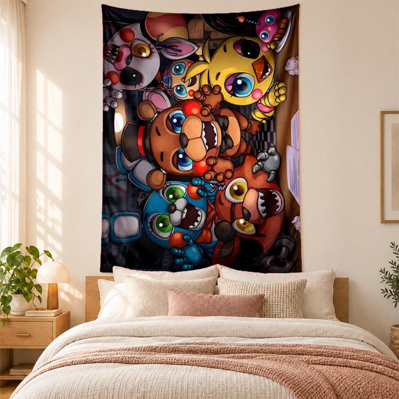 Five Nights At Freddy Tapestry Highquality for Decorating Living Room Bedroom Dorm Walls Ideal As Bedroom Wallart Orholiday Gift