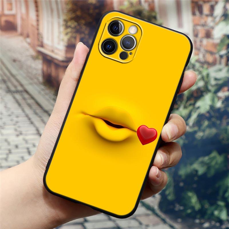 Lustige Niedliche Gesicht Farbe Comics Handyhülle Für Apple iPhone 14 13 12 11 Pro Max 8 7 SE 2020 2022 XR XS Mini Plus Hülle Funda Coque