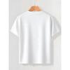 European Size Boys Round-neck Short-sleeved T-shirt with Forest Party Animal Pattern Print