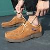 Herren Sneaker Business Formelle Schuhe Wildleder Slipper Arbeitsschuhe für Herren Einfache Britische Leder Partyschuhe Herbst Plateau Rutschfest