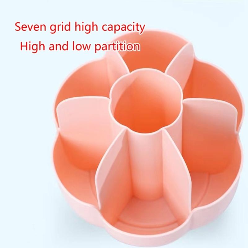 Large-Capacity Rotating Pen Holder Student Stationery Storage Box Desktop Organization Multi-Functional Container Office