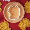 KX4B Fondant Molds Cookie Cutters Dragon Themed Cookie Moulds Chinese New Year Must Have Bakeware Tool Plastic Material