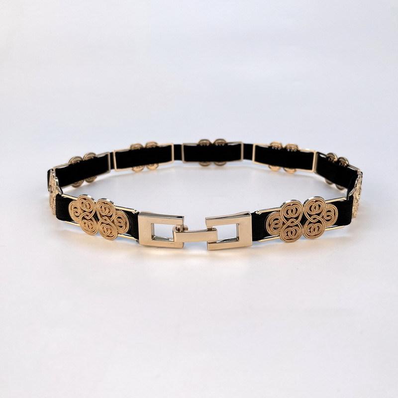 Slim Belt Waist-hugging for Women's Fashionable Simple and Versatile Decoration with Dress Accessories Skirt Summer Elastic Elastic Waist Seal