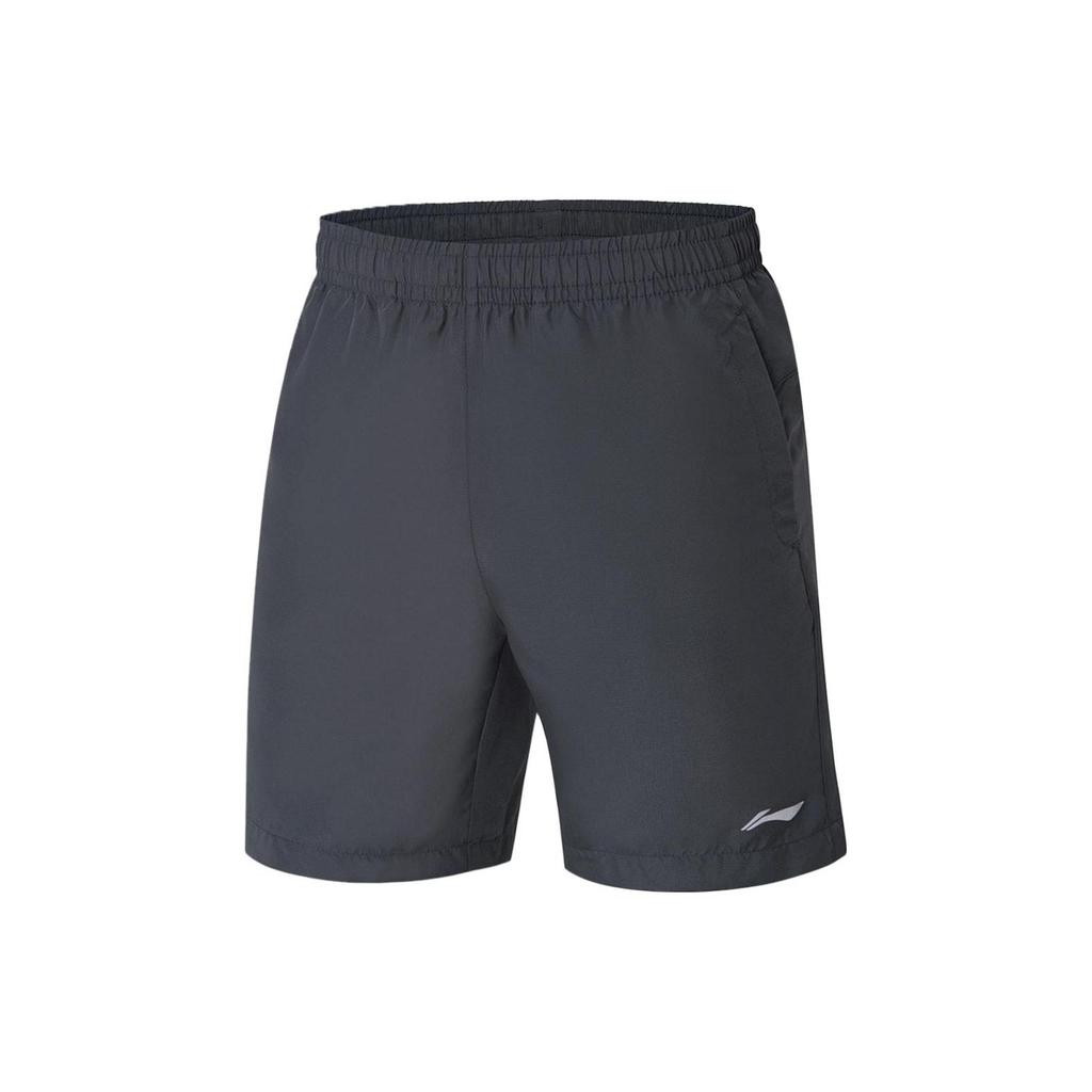 Li-Ning Training Series Logo Mid-Waist Straight Leg Shorts Men Shorts Dark-Black AKSS561-2