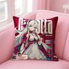 Wuthering Waves Carlotta Cushion Cover Natural Linen Pillow Case DoubleSided Print Decorative Sofa Pillowcase Home Decor Gift