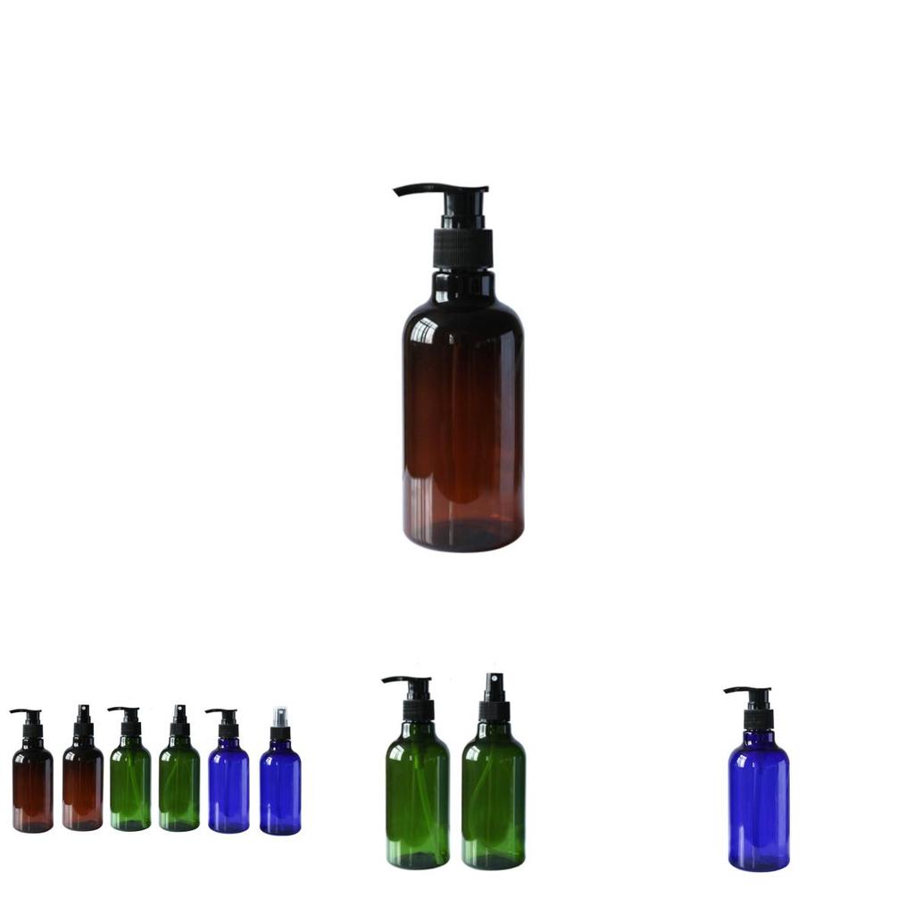 1pcs 250ml Plastic Pump Bottles Shampoo Shower Gel Jars Storage Containers For Skin Care And Facial Water In Multiple Colors