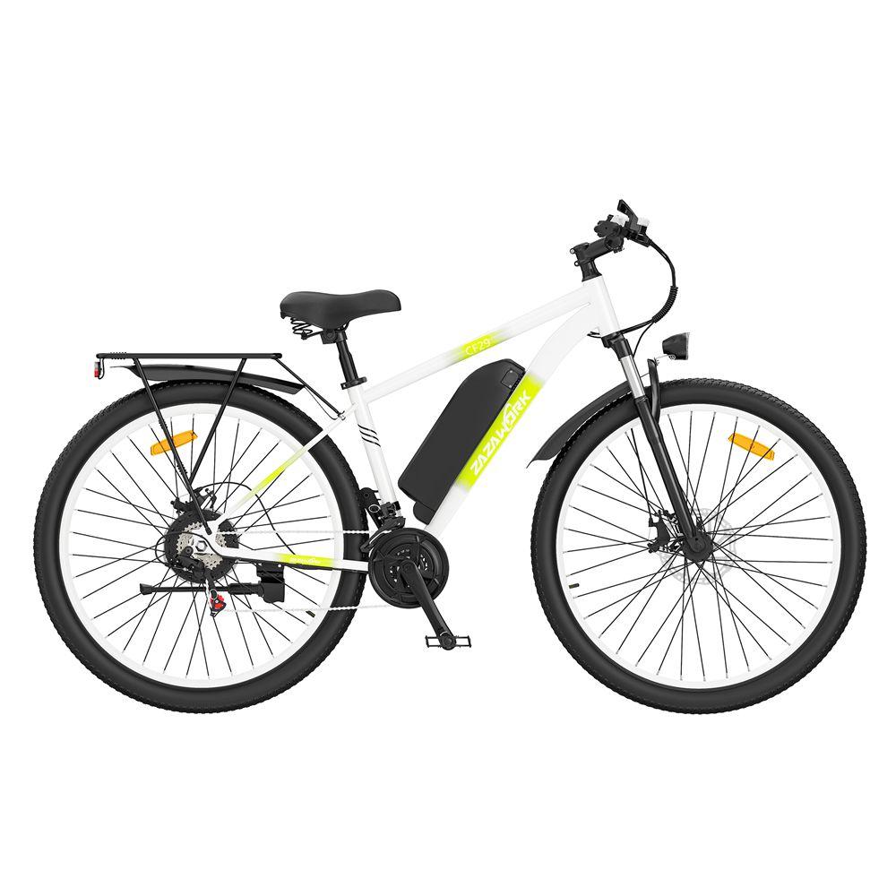 Zazawork CF29 Elektrofahrrad 250W Motor 29"x2.1" Reifen Stadtelektrofahrrad 21 Gänge Doppelscheibenbremsen 48V 15Ah LED-Anzeige Höchstgeschwindigkeit 35 km/h